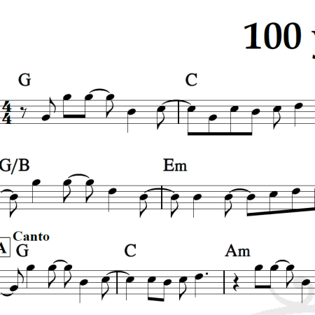 100 years - Five for fighting - Piano