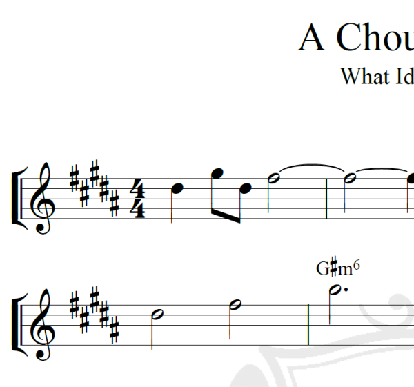 A Chourus Line - What I did for love - Piano