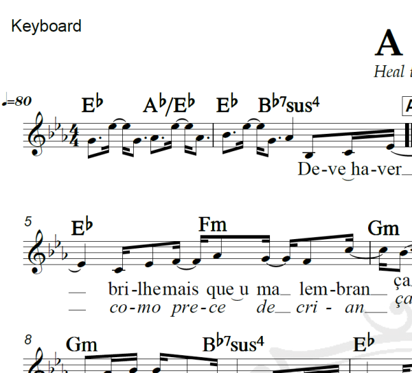 A Paz - Roupa Nova - Arranjo Coral