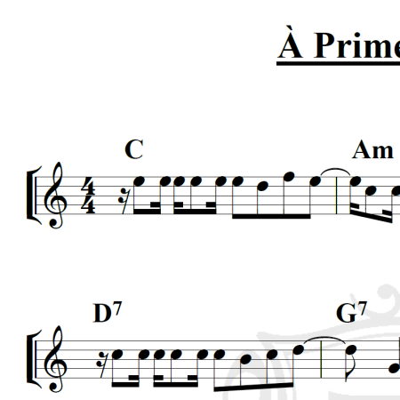 À Primeira Vista - Chico César - Piano