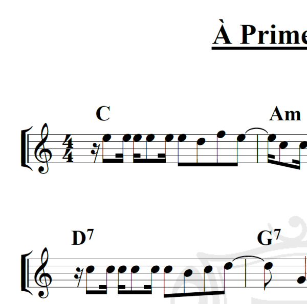 À Primeira Vista - Chico César - Piano