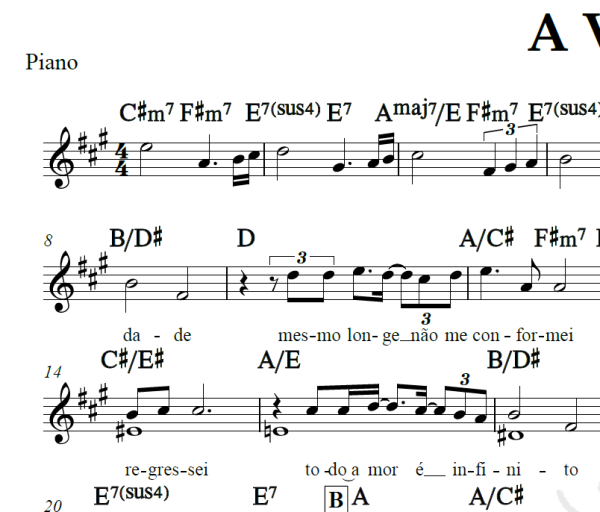 A Viagem - Roupa Nova - Piano/Vocal