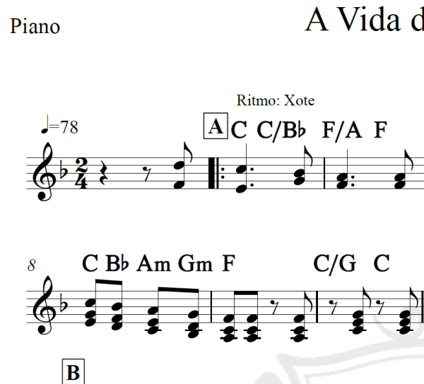 A Vida do Viajante - Luiz Gonzaga - Piano/Voz