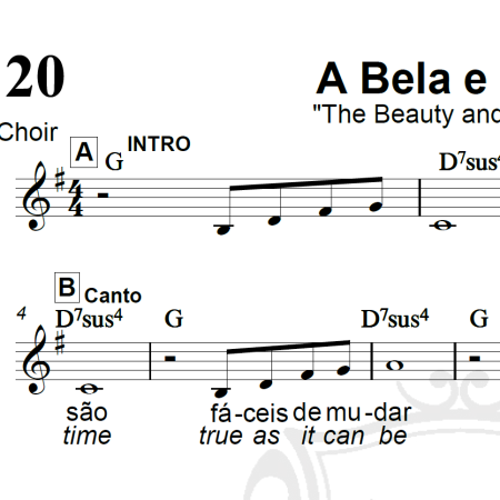 A Bela e a Fera - Arranjo Coral