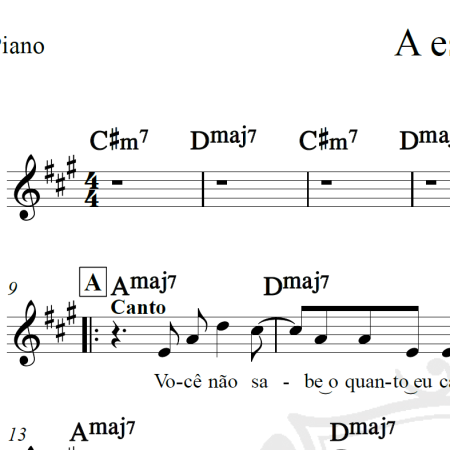 A Estrada - Cidade Negra - Piano/Vocal