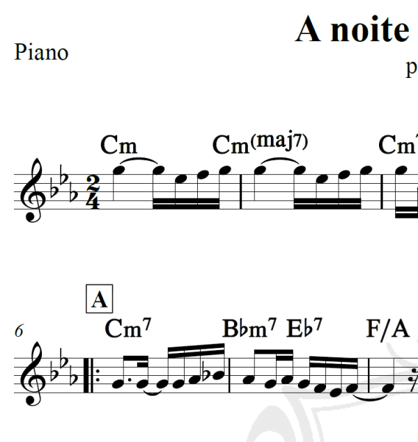 A noite do meu bem - Dolores Duram - Piano