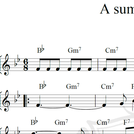 A summer place - Piano