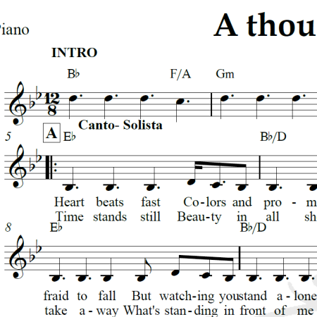 A thousand years - Cristina Perri - Piano/Vocal