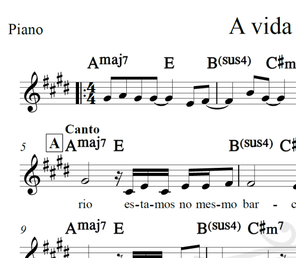 A vida é um rio - Raffa Torres - Piano/Vocal