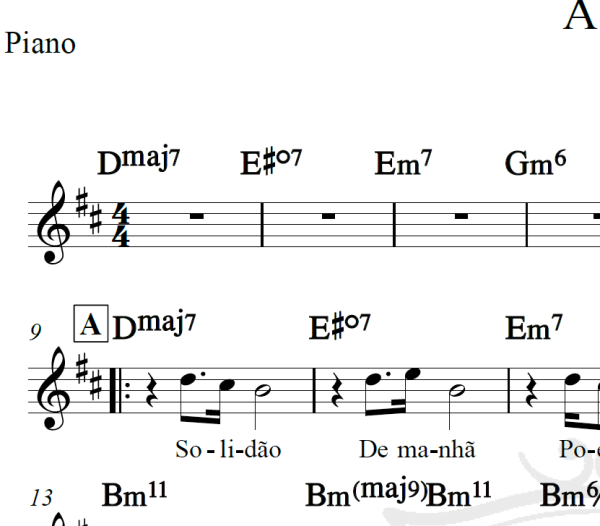 Açaí - Djavan - Piano/Vocal
