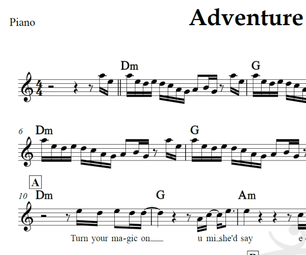 Adventure of a lifetime - Coldplay - Piano/Vocal