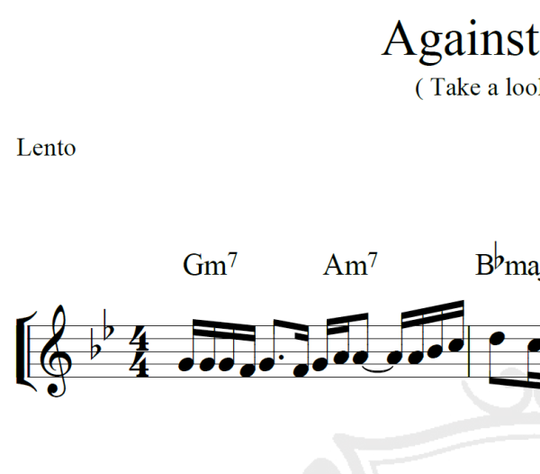 Against all odds - Phill Collins - Piano