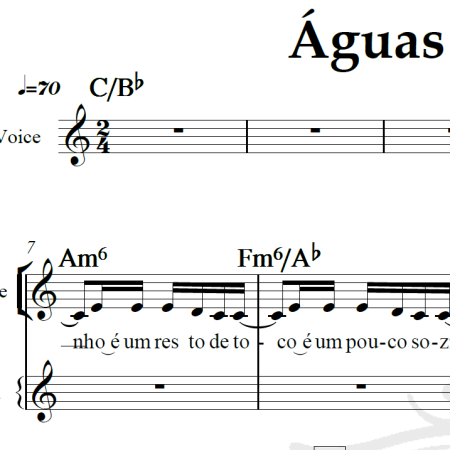 Águas de Março - Tom Jobim - Pìano/Vocal