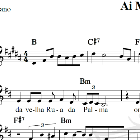 Ai Mouraria - Amália Rodrigues - Piano/Vocal