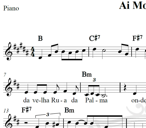 Ai Mouraria - Amália Rodrigues - Piano/Vocal