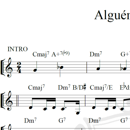 Alguém como tu - Piano
