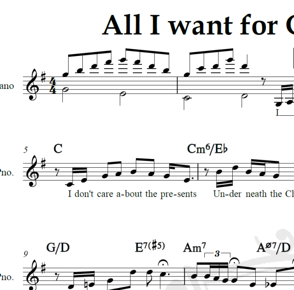 All I want for Christmas is you - Mariah Carey - Arranjo Coral