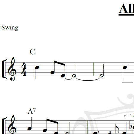 All of me (Jazz) - Piano