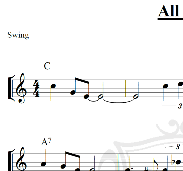 All of me (Jazz) - Piano