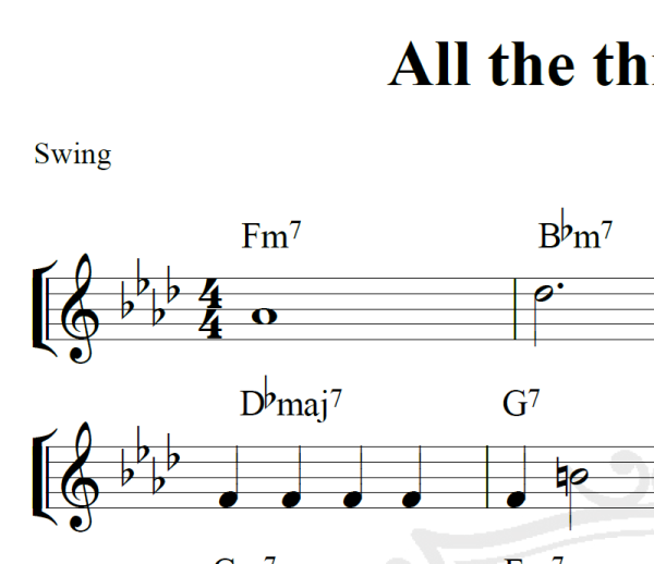 All the things you are - Piano