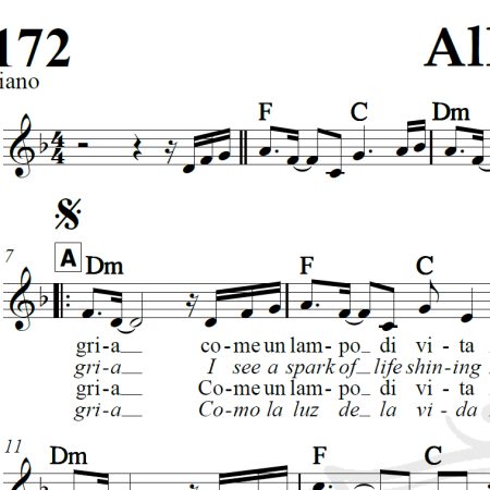 Allegria - Cirque du Soleil - Piano/Vocal