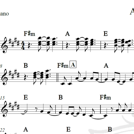 Always - Gavin James - Piano