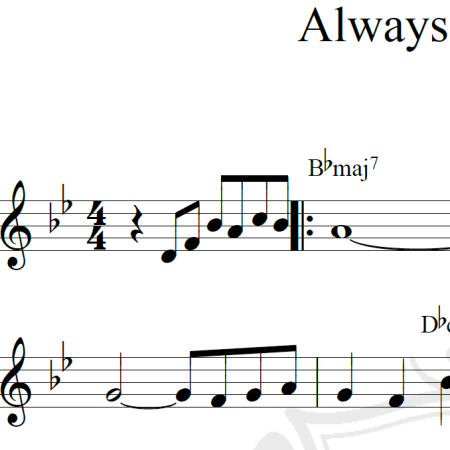 Always in my heart - Piano