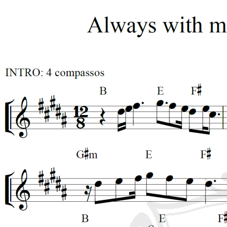 Always with me, always with you - Joe Satriani - Piano