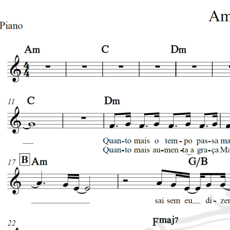 Amei te ver - Thiago Iorc - Piano/Vocal