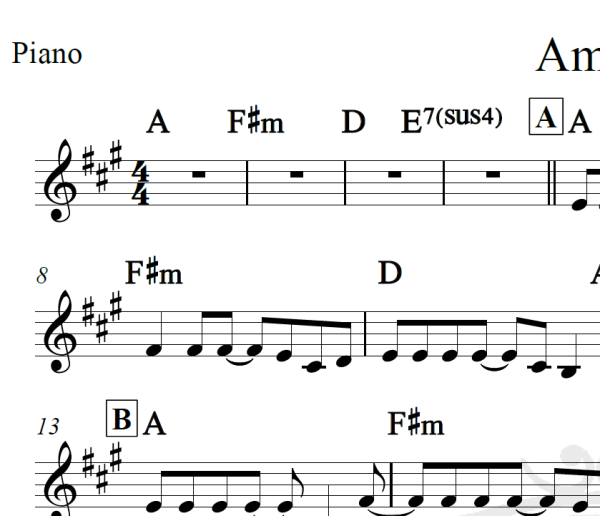 Amigas - Danny Pink - Piano