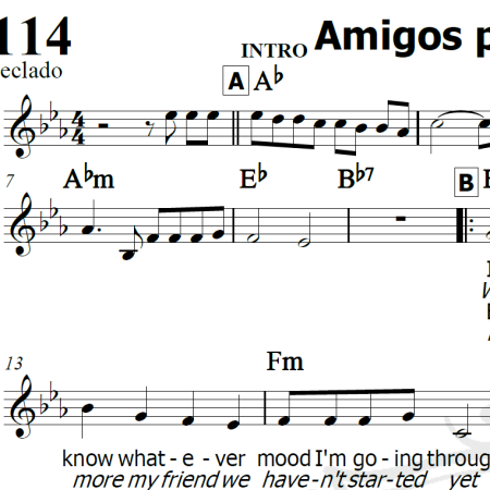 Amigos para sempre - Piano/Vocal