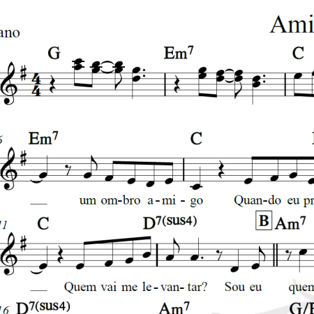 Amigos pela fé - Anjos de resgate - Piano/Vocal