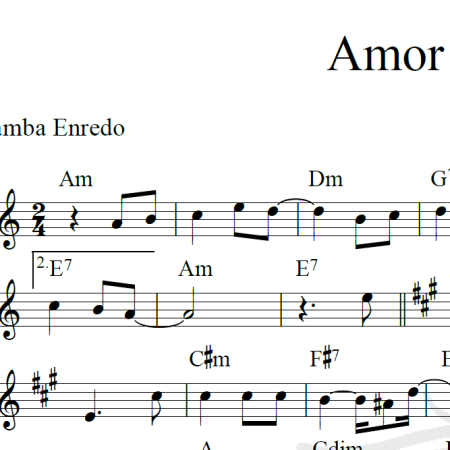 Amor no Coração - Simone - Piano