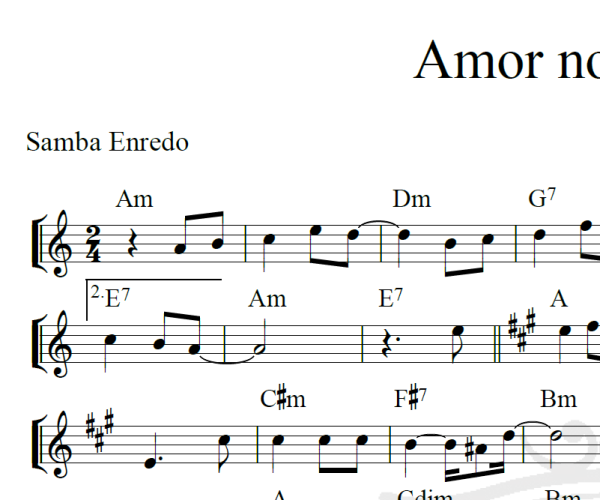 Amor no Coração - Simone - Piano
