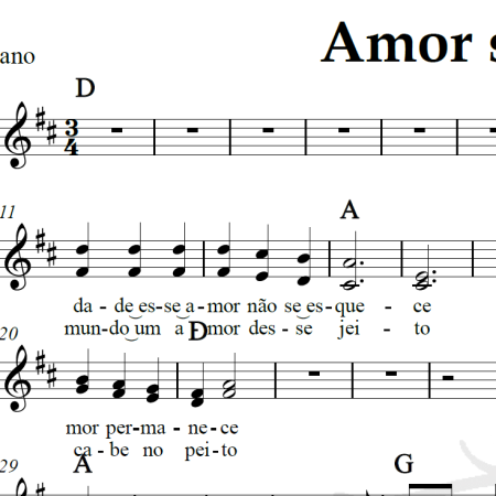 Amor sem limite - Roberto Carlos - Piano/Vocal