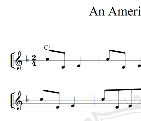 An American in Paris - Piano