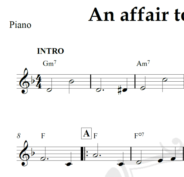 An affair to remember - Nat King Cole - Piano
