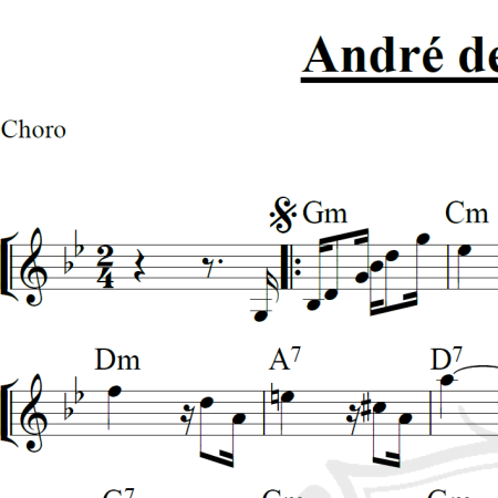 André de sapato novo - Piano