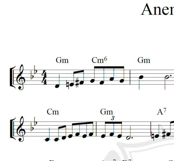 Anema e core - Piano