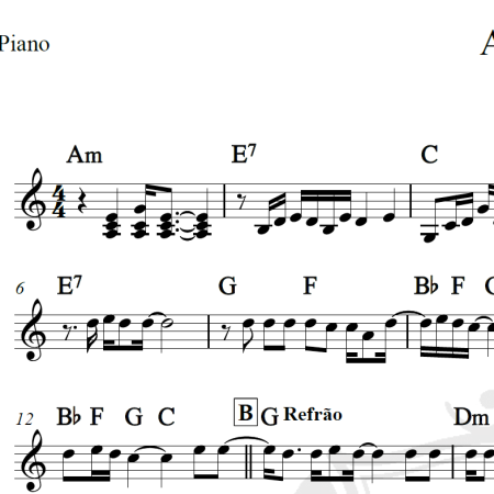 Angie - Rolling Stones - Piano