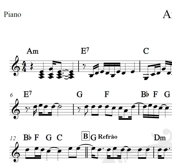 Angie - Rolling Stones - Piano