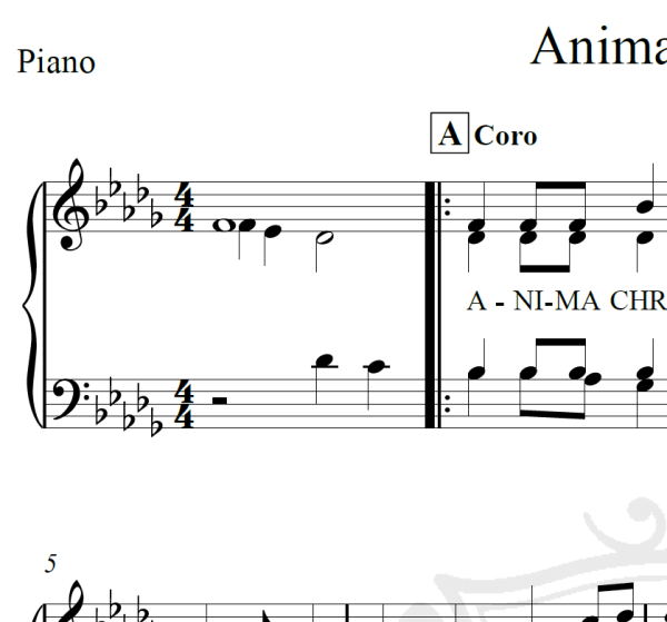 Anima Christi - Marco Frisina - Arranjo Coral