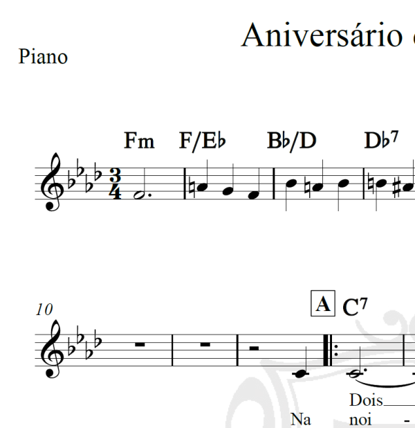 Aniversário de casamento - Francisco Petrônio - Piano/Vocal