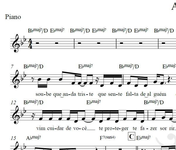 Anjo - Banda Eva - Piano/Vocal