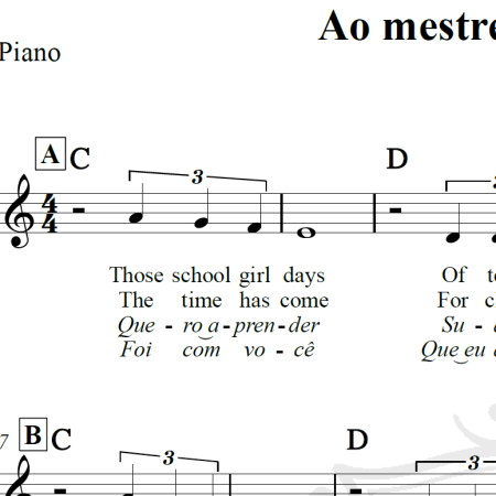 Ao mestre com carinho - Lulu - Piano/Vocal