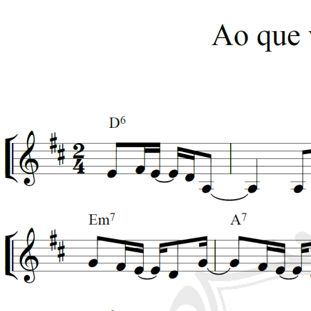 Ao que vai chegar - Toquinho - Piano