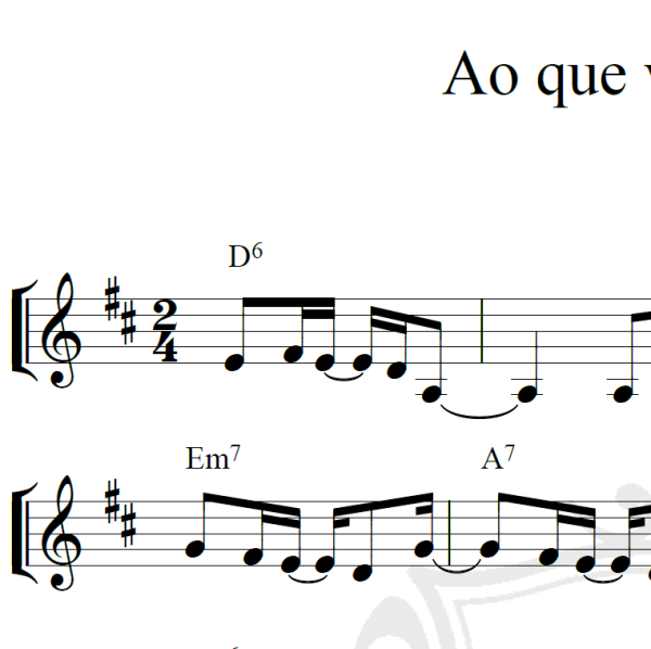 Ao que vai chegar - Toquinho - Piano