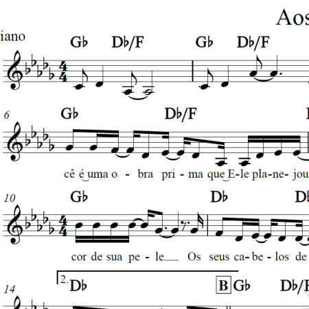Aos olhos do Pai - Diante do trono - Piano/Vocal