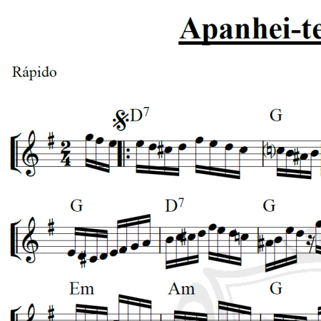 Apanhei-te cavaquinho - Piano