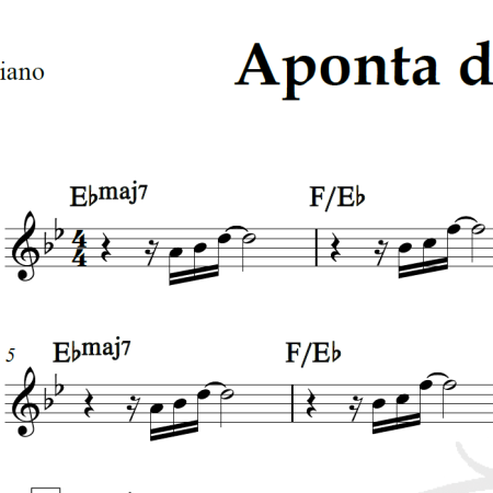 Aponta de um Iceberg - Jay Vaquer - Piano